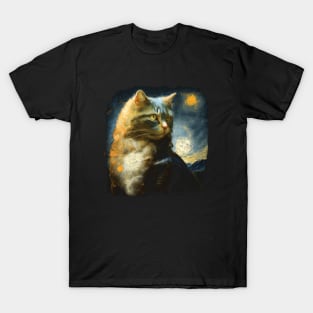 Impressionism Cat T-Shirt